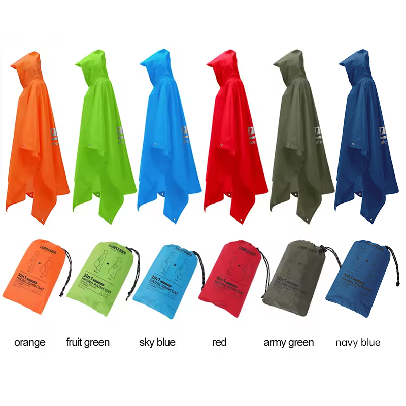 3 In 1 Waterproof Raincoat Lig - Camping Rain Poncho recension och pris