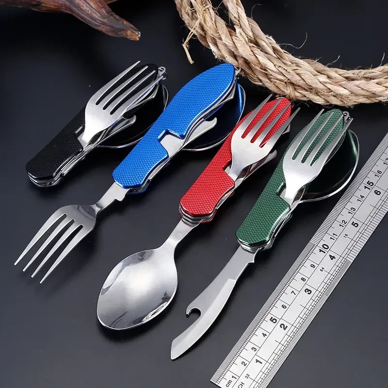 Stainless Steel Cutlery 4in1 O - Outdoor Camping Dining Set recension och pris