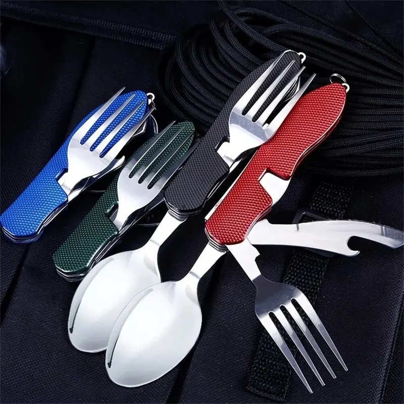 Stainless Steel Cutlery 4in1 O - Outdoor Camping Dining Set recension och pris