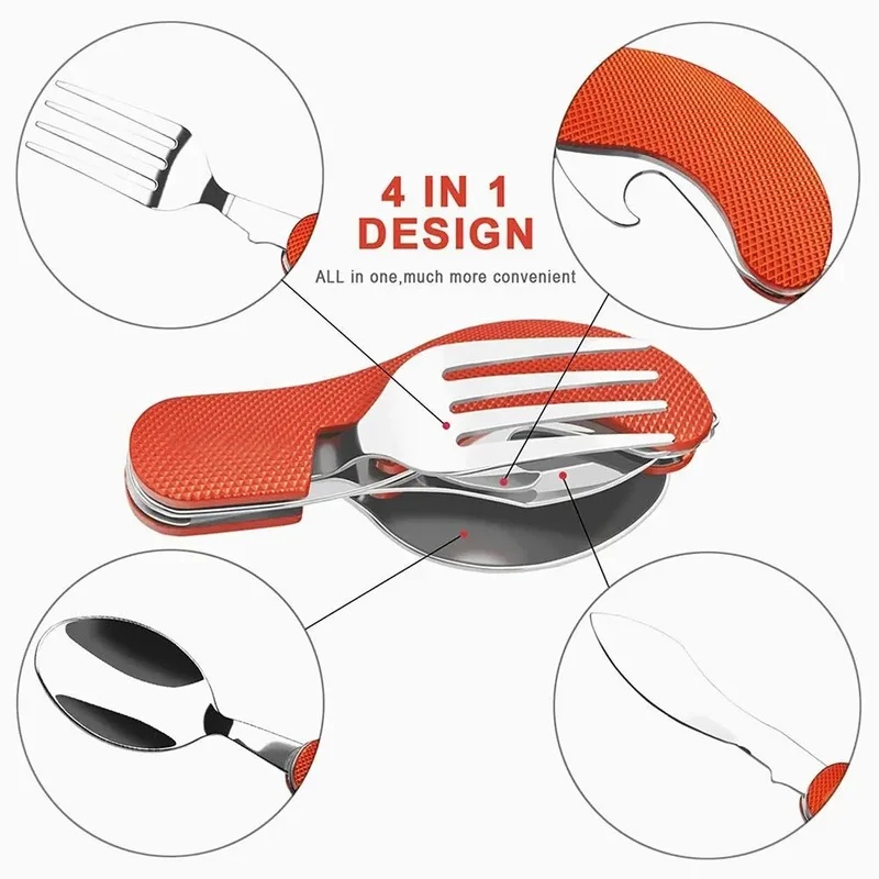 Stainless Steel Cutlery 4in1 O - Outdoor Camping Dining Set recension och pris