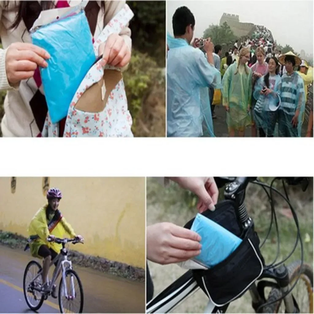5/10PC Disposable Raincoat Adu - Camping Rain Poncho recension och pris
