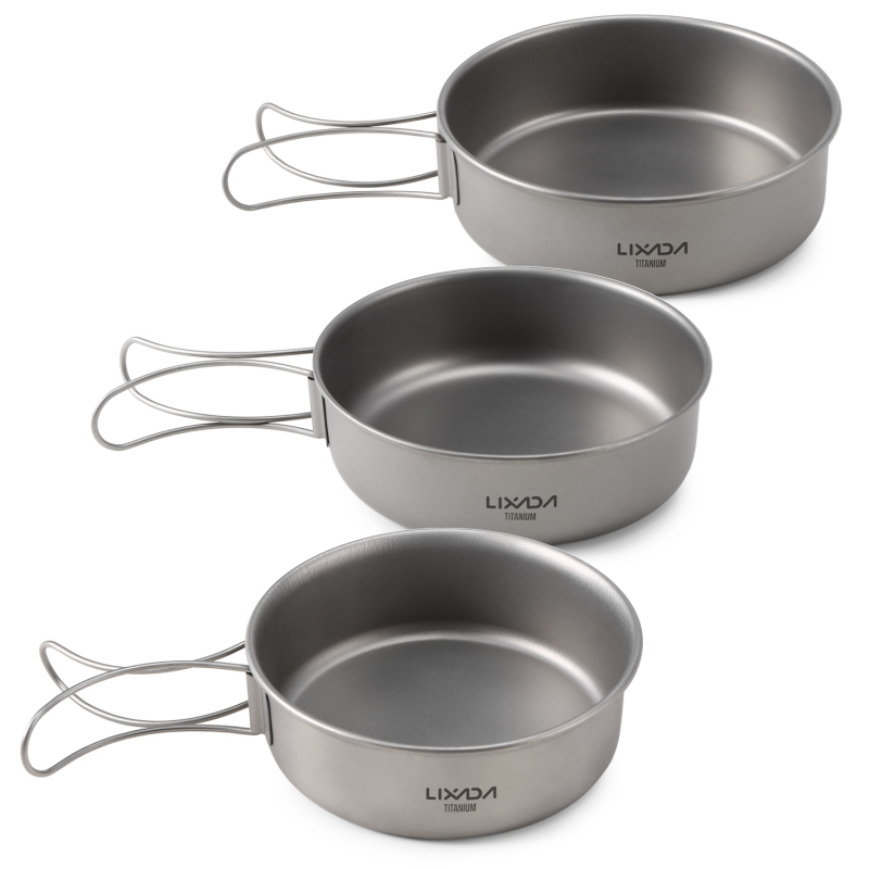 Lixada Titanium Bowls Ultralig - Outdoor Camping Dining Set recension och pris