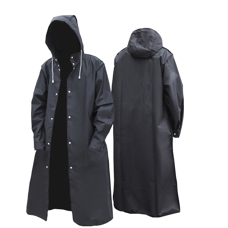 Black Fashion Adult Waterproof - Camping Rain Poncho recension och pris