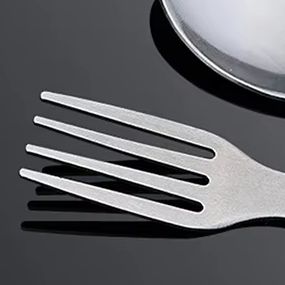 2-in-1 Fork Dessert Spoon Cutl - Outdoor Camping Dining Set recension och pris